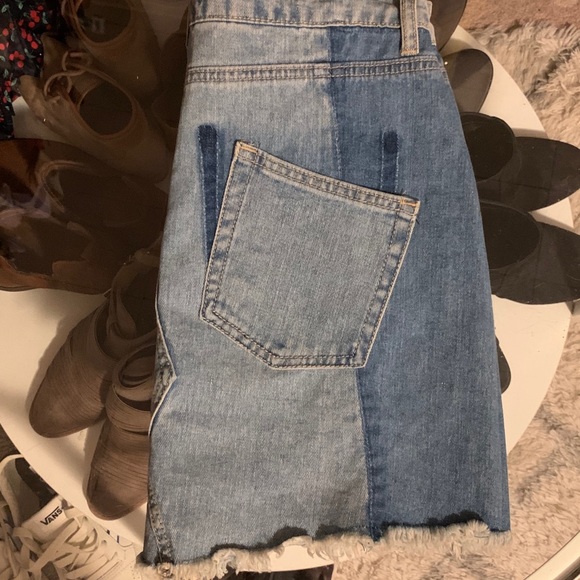 blue jean skirt - Picture 2 of 2